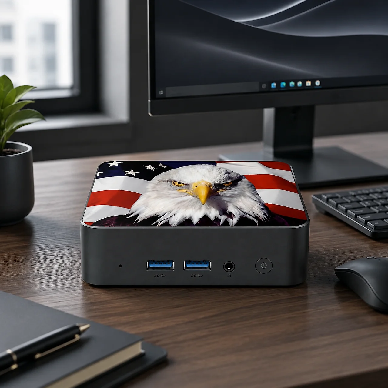 Slim Canada Flag Mini Desktop  - Pc Gaming Gaming 评论和价格