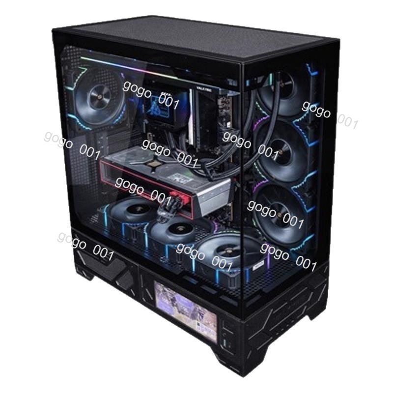 Panoramic ATX PC Case with 6.2 - Pc Gaming Water Cooling 评论和价格