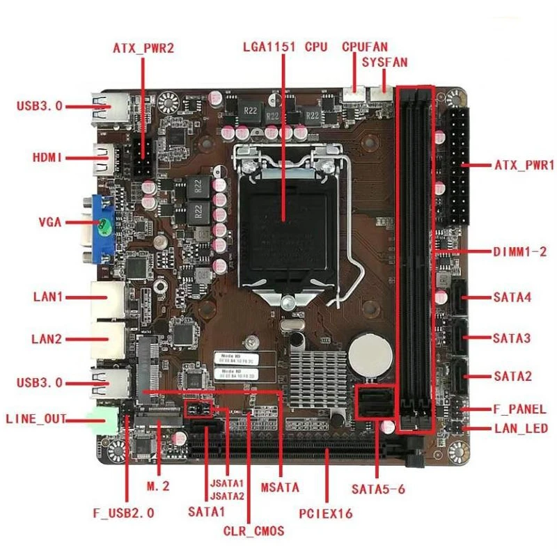 B365 Mini-ITX Motherboard LGA  - Pc Gaming I5 评论和价格